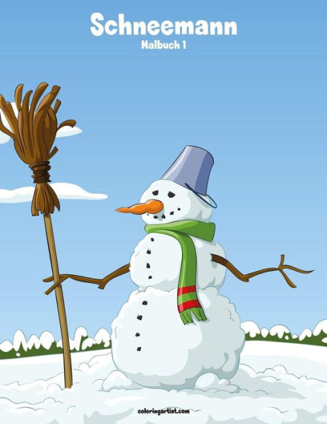 Schneemann-Malbuch 1