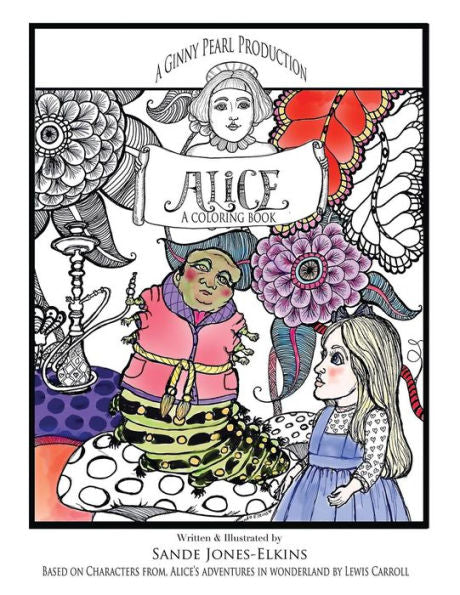 Alice: a coloring book for adults