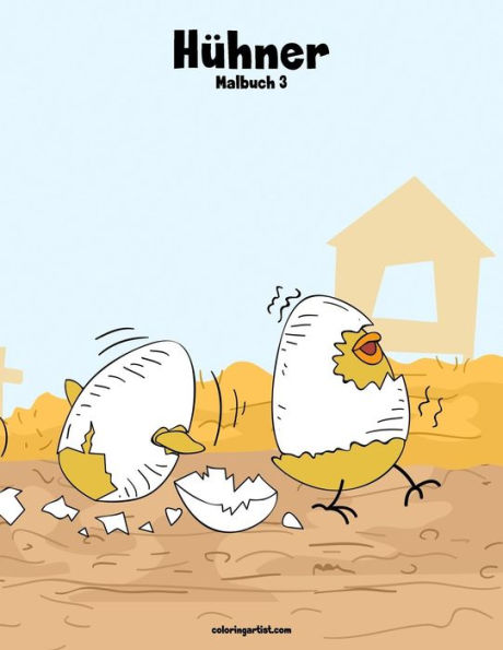 Hühner-Malbuch 3 (German Edition)