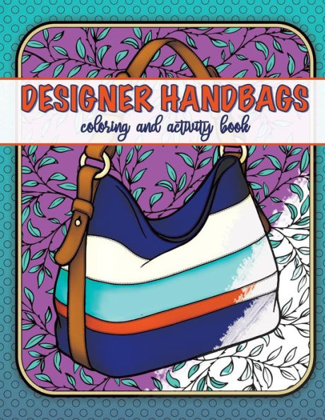 designer handbags coloring and activity book