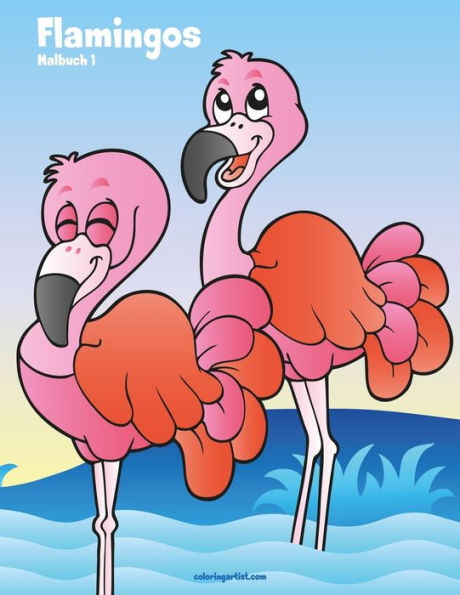 Flamingos-Malbuch 1 (German Edition)