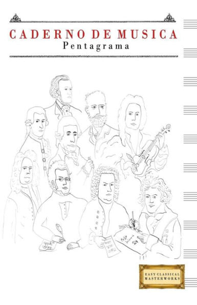 Caderno de M�sica Pentagrama: (13,97 x 21,59 cm) (Edición Portuguesa)
