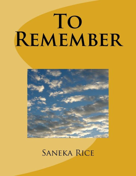 To Remember - 9781981884391