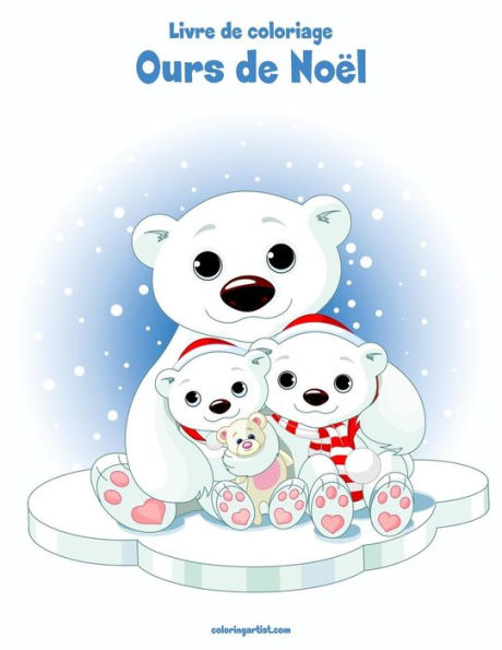Livre De Coloriage Ours De Noël 1
