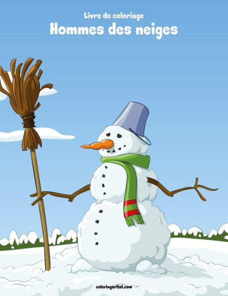 Livre De Coloriage Hommes Des Neiges 1