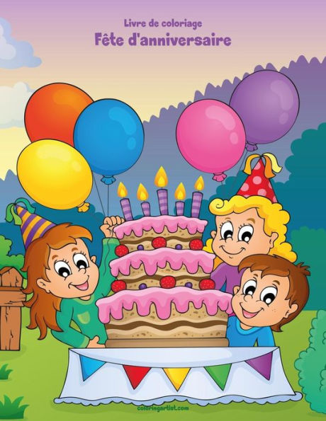 Livre De Coloriage Fête D'Anniversaire 1