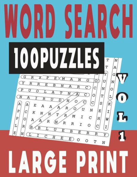 Word Search Large Print 100 Puzzles