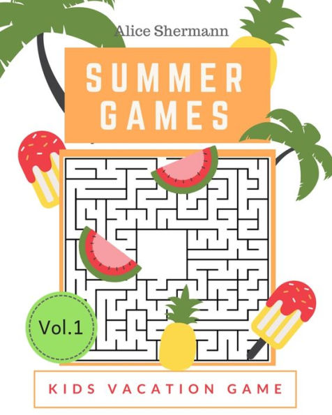 Summer Games : Kids Vacation Maze Games Brain Training, Age 8-12 Years