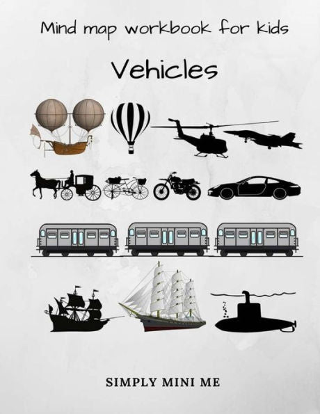 Mind Map Workbook For Kids - Vehicles
