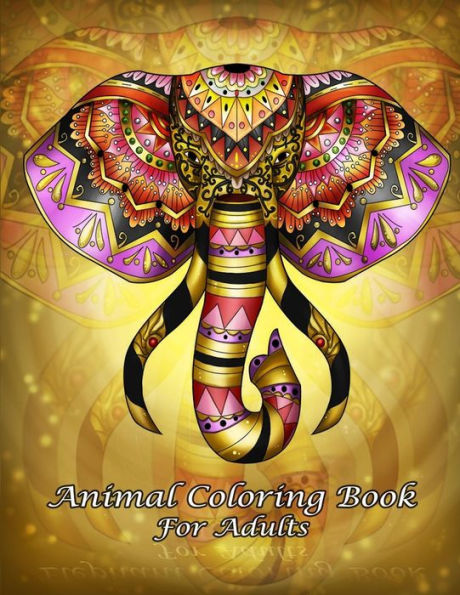 Libro para colorear de animales para adultos: un libro para colorear para adultos con páginas para colorear divertidas, fáciles y relajantes (regalo perfecto para principiantes)