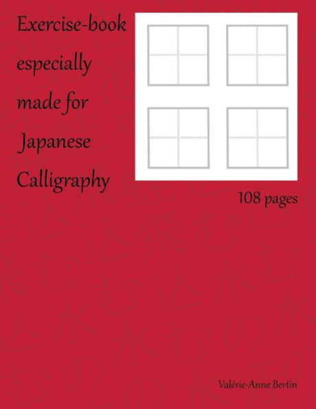 Exercise book especially made for japanese calligraphy