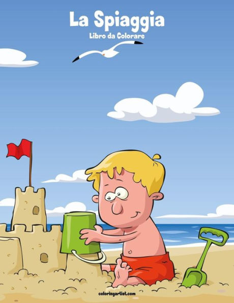 La Spiaggia Libro da Colorare 1 (Italian Edition)
