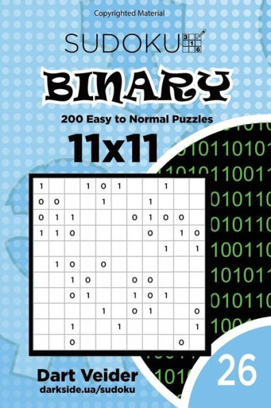 Sudoku Binary - 200 Easy To Normal Puzzles 11X11