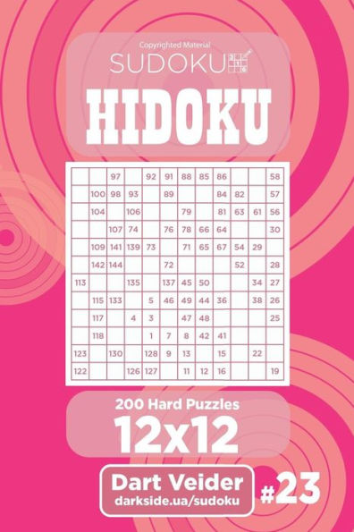 Sudoku Hidoku - 200 Hard Puzzles 12X12