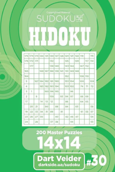 Sudoku Hidoku - 200 Master Puzzles 14X14