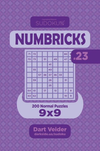 Sudoku Numbricks - 200 Normal Puzzles 9X9