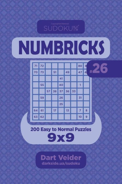 Sudoku Numbricks - 200 Easy To Normal Puzzles 9X9