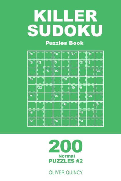 Killer Sudoku - 200 Normal Puzzles 9x9 (Volume 2)