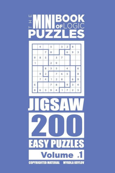 The Mini Book Of Logic Puzzles - Jigsaw 200 Easy (Volume 1)