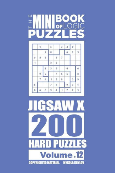 The Mini Book Of Logic Puzzles - Jigsaw X 200 Hard (Volume 12)