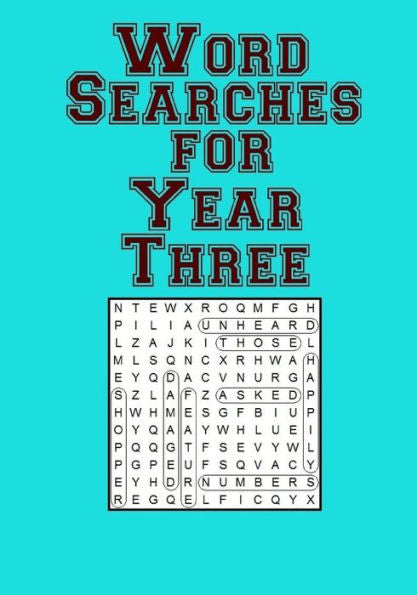Word Searches For Year Three