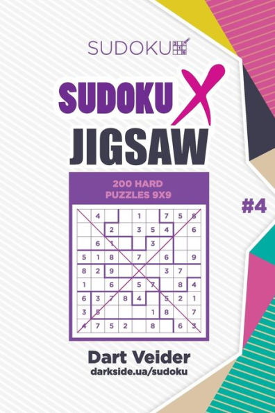 Sudoku X Jigsaw - 200 Hard Puzzles 9X9