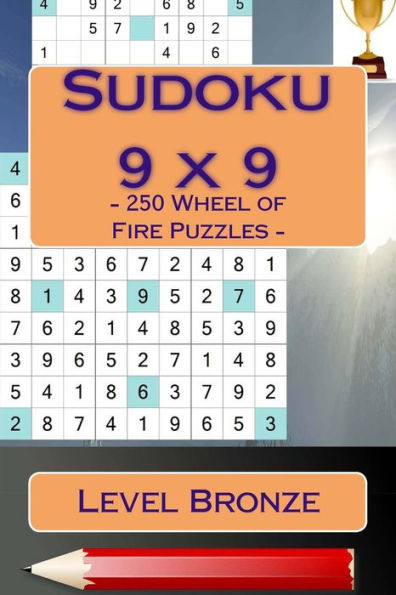 Sudoku 9 X 9 - 250 Wheel Of Fire Puzzles - Level Bronze : Fantastic Sudoku For Your Holiday