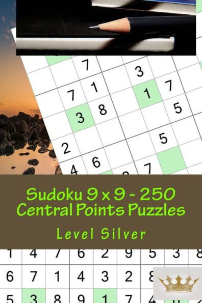 Sudoku 9 X 9 - 250 Central Points Puzzles - Level Silver : Perfect Charging For Your Mind