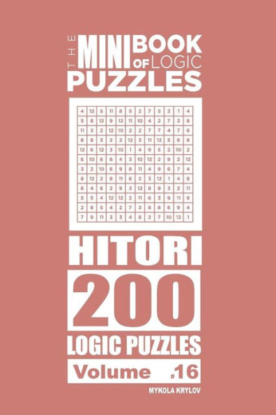 The Mini Book Of Logic Puzzles - Hitori 200 (Volume 16)