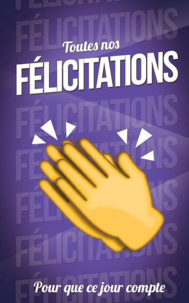 Felicitations (diplome) - Violet - Carte livre d'or: Taille M (12,7x20cm) (French Edition)