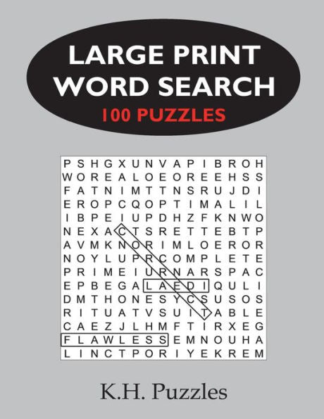 Large Print Word Search: 100 Puzzles