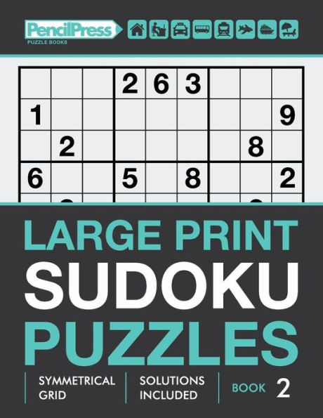 Large Print Sudoku Puzzles (Hard puzzles), (Book 2)