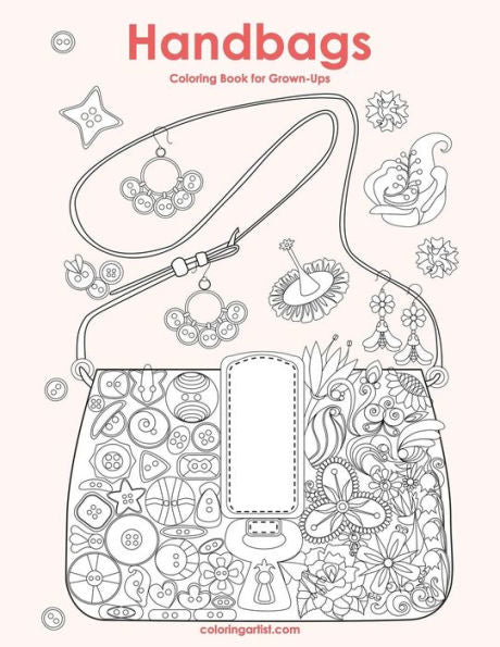 Handbags Coloring Book for Grown-Ups 1