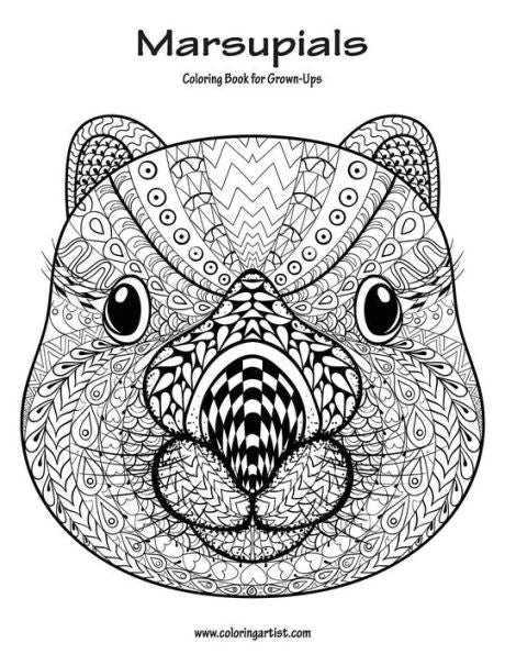 Marsupials Coloring Book For Grown-Ups 1