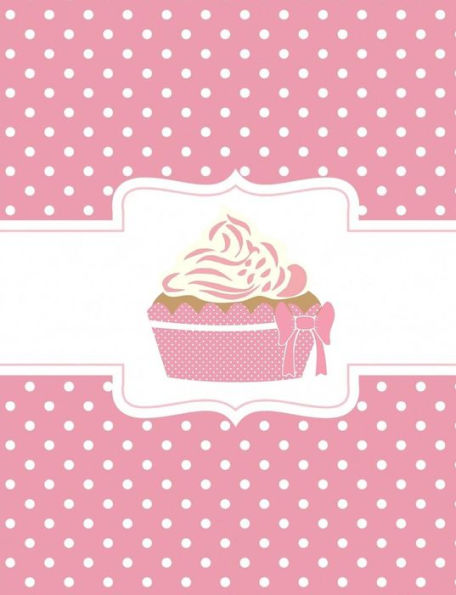 Pink Polka Dot Cupcake Composition Notebook : 4X4 Quad Rule Graph Paper, 202 Pages, (7. 44 X 9. 69)