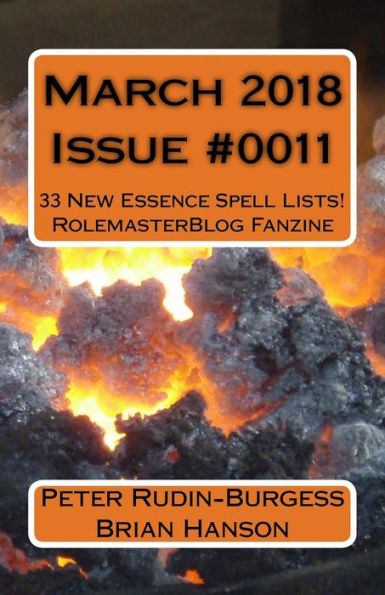 March 2018 Issue #0011 : Rolemaster Blog Fanzine