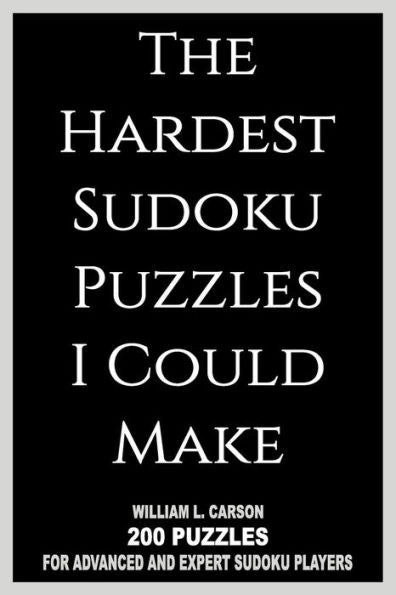 The Hardest Sudoku Puzzles I Could Make