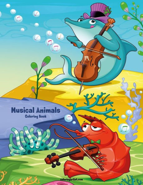 Musical Animals Coloring Book 1