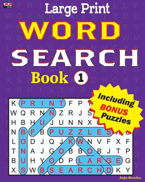 Large Print WORD SEARCH Book (Large Print WORD SEARCH Book: Enjoy hours of entertaining fun of word search and other bonus puzzles.)