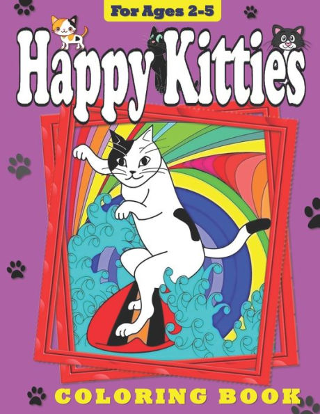 Happy Kitties: Coloring Book for Toddlers and Preschool Children (Coloring Books)
