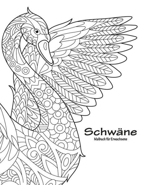 Schwäne-Malbuch Für Erwachsene 1