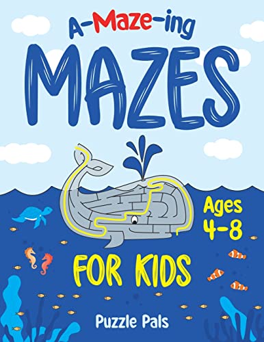 Amazing Maze Book For Kids: Outer Space, Under Water, And Jungle Themes For Kids Ages 4 - 8