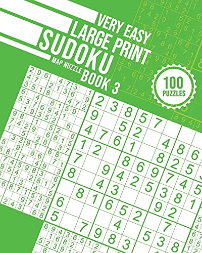 Very Easy Large Print Sudoku Book 3 (Very Easy Large Print Sudoku Books) - 9781990498190
