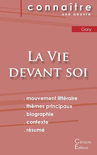 Fiche de lecture La Vie devant soi de Romain Gary (Analyse litt??raire de r??f??rence et r??sum?? complet) (French Edition)