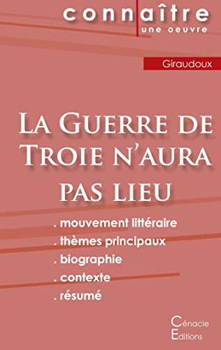 Fiche De Lecture La Guerre De Troie N'Aura Pas Lieu De Jean Giraudoux (Analyse Litteraire De Reference Et Resume Complet) (French Edition)