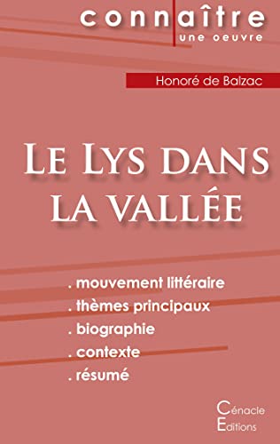 Fiche De Lecture Le Lys Dans La Vallée De Balzac (Analyse Littéraire De Référence Et Résumé Complet) (French Edition)