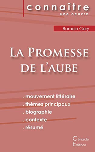 Fiche de lecture La Promesse de l'aube de Romain Gary (Analyse litt??raire de r??f??rence et r??sum?? complet) (French Edition)