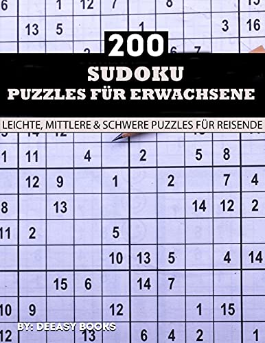 Sudoku Puzzles F????R Erwachsene (German Edition)