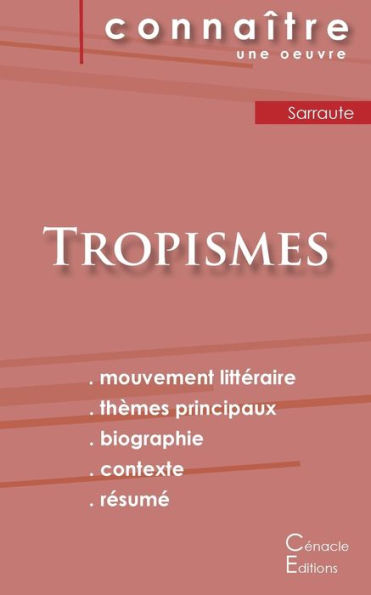 Fiche De Lecture Tropismes De Nathalie Sarraute (Analyse LittEraire De REfErence Et REsumE Complet) (French Edition)