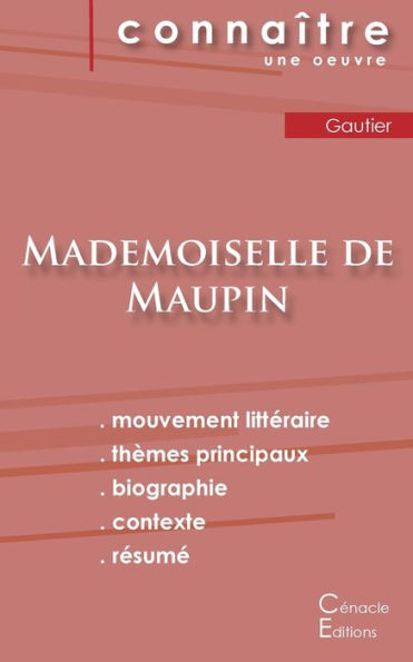 Fiche De Lecture Mademoiselle De Maupin De ThEophile Gautier (Analyse LittEraire De REfErence Et REsumE Complet) (French Edition)
